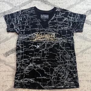 Women’s Missouri Map All Over Print Show Me road map State Large American Crown